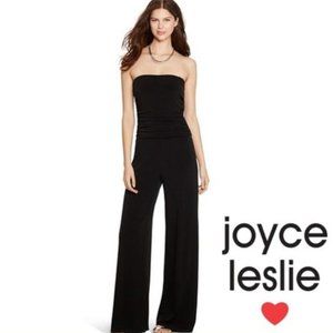JOYCE LESLIE Women Strapless Wide Leg Jumpsuit Medium